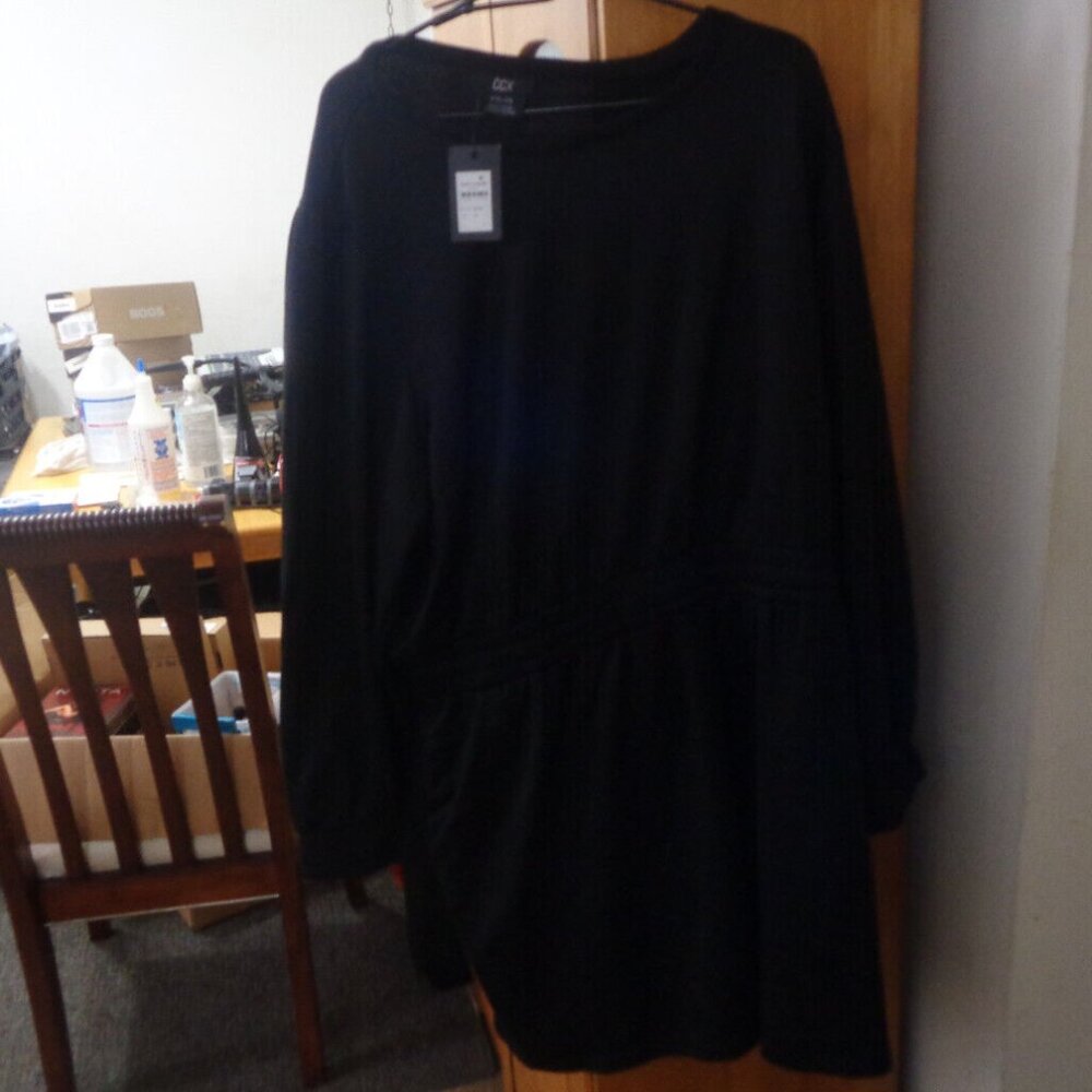 CCX by City Chic Terry Lined Dress Lounger Sweatshirt Dress Plus size
